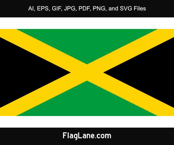 printable jamaica flag printable jamaica flag