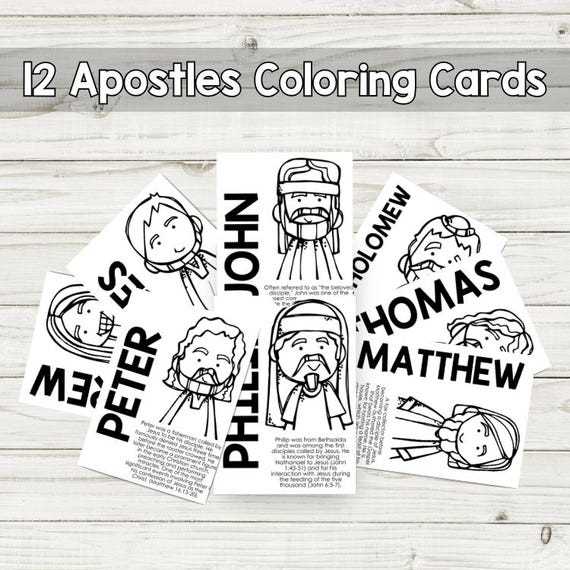 12 disciples coloring page free printable 12 disciples coloring page free printable