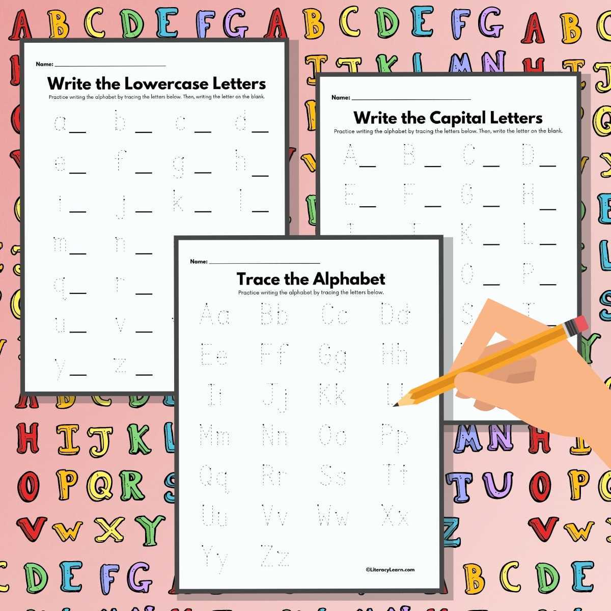 tracing letters a z free printable tracing letters a z free printable