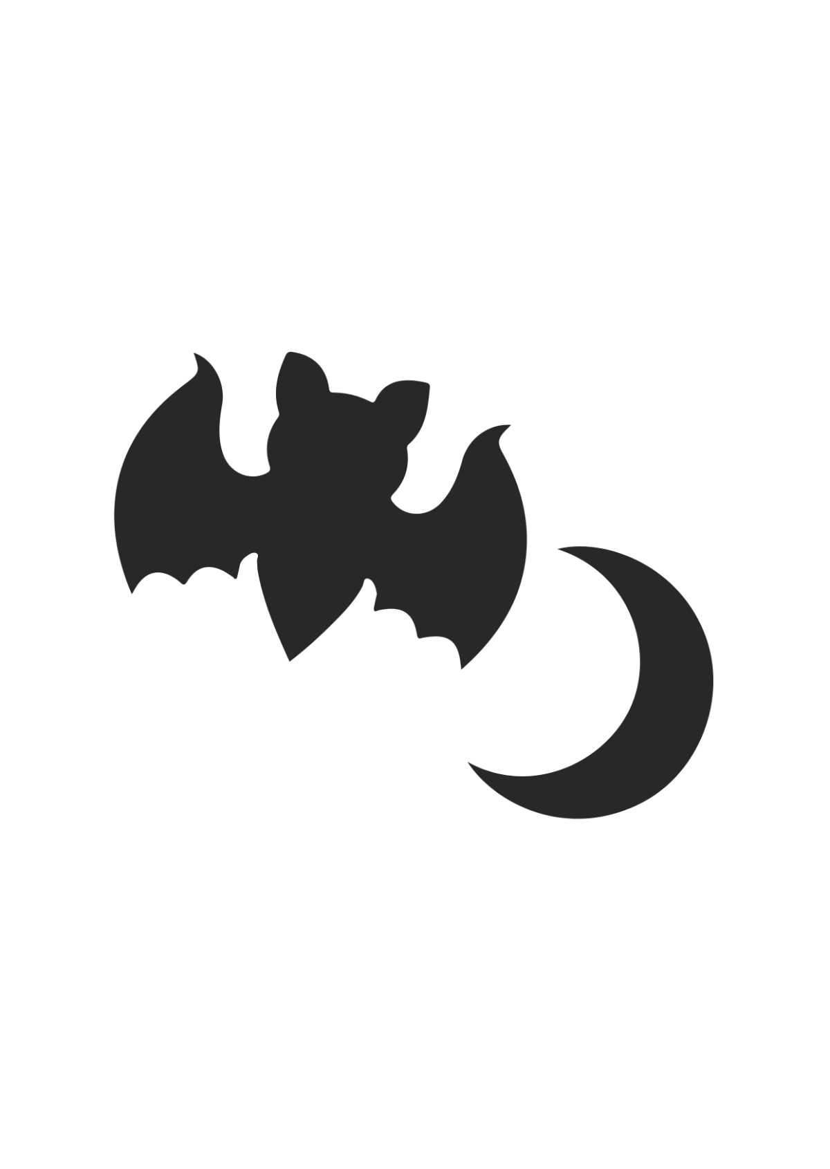 bat stencil printable