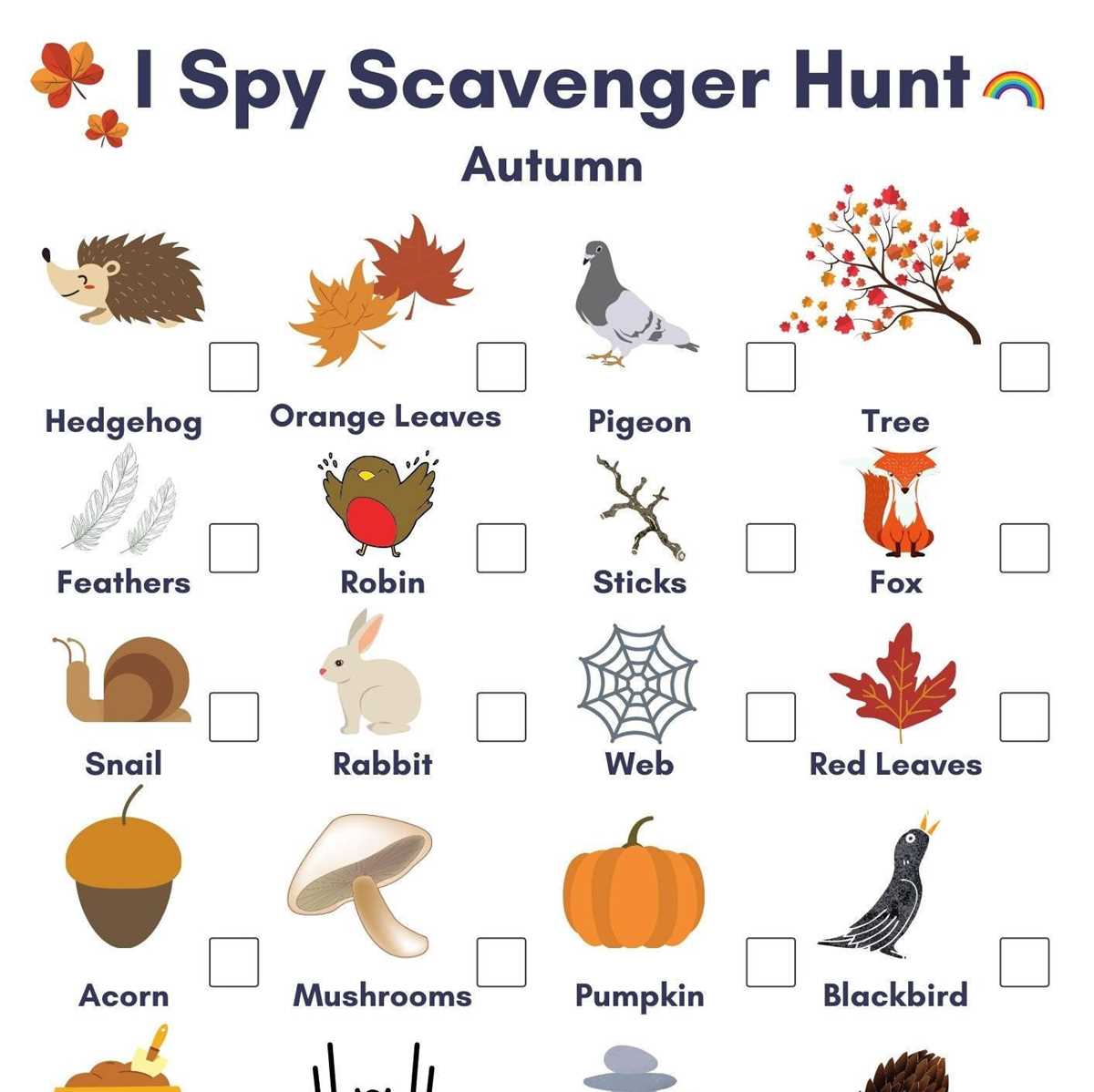 printable autumn scavenger hunt printable autumn scavenger hunt