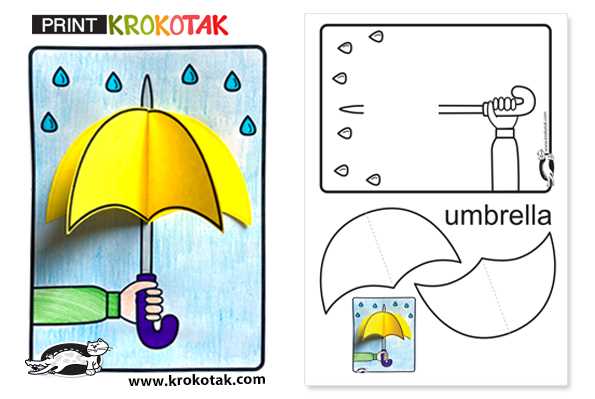 umbrella printable template umbrella printable template