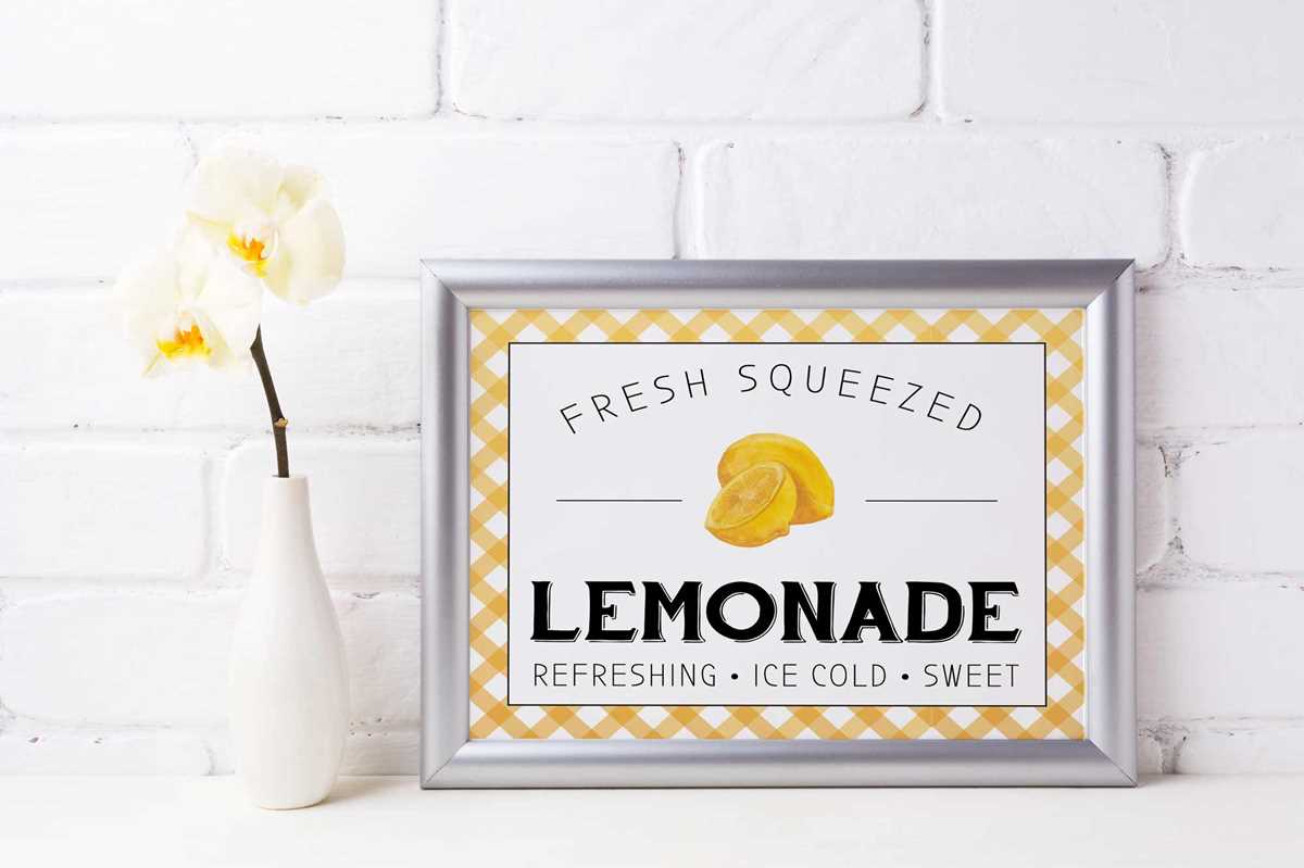 free printable lemonade sign printable