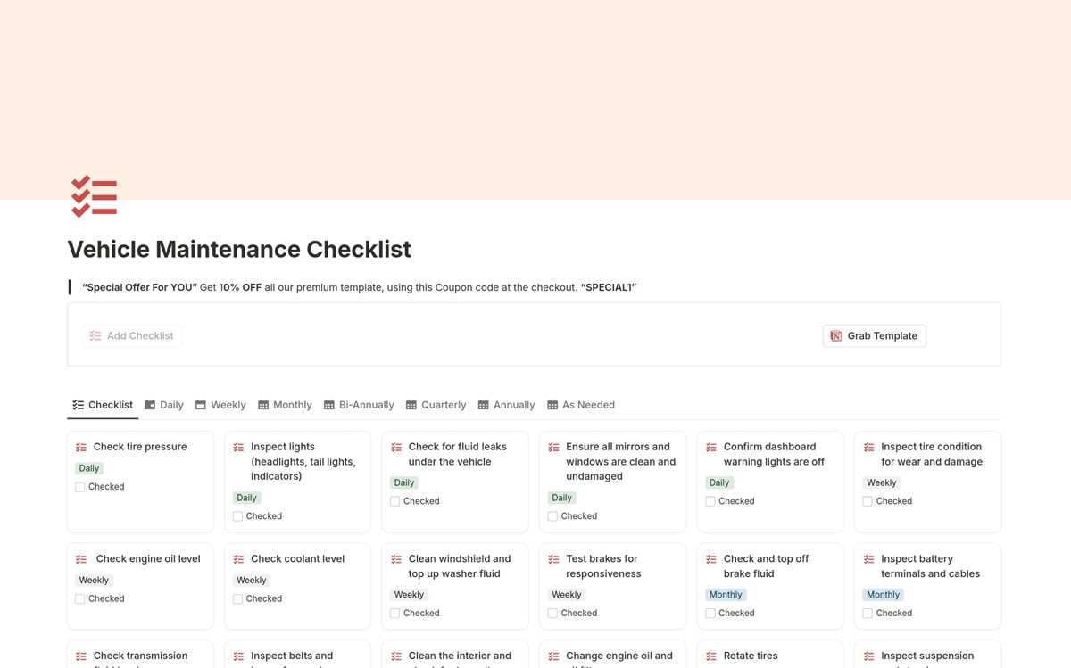 printable car maintenance checklist printable car maintenance checklist
