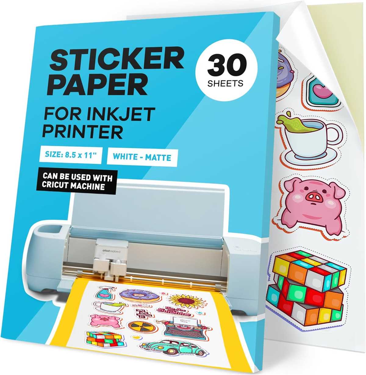 how to use cricut printable waterproof sticker set
