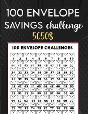 100 envelope challenge tracker printable