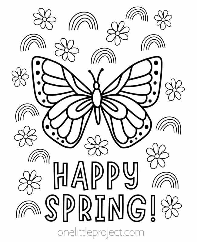 free printable coloring pages for spring free printable coloring pages for spring
