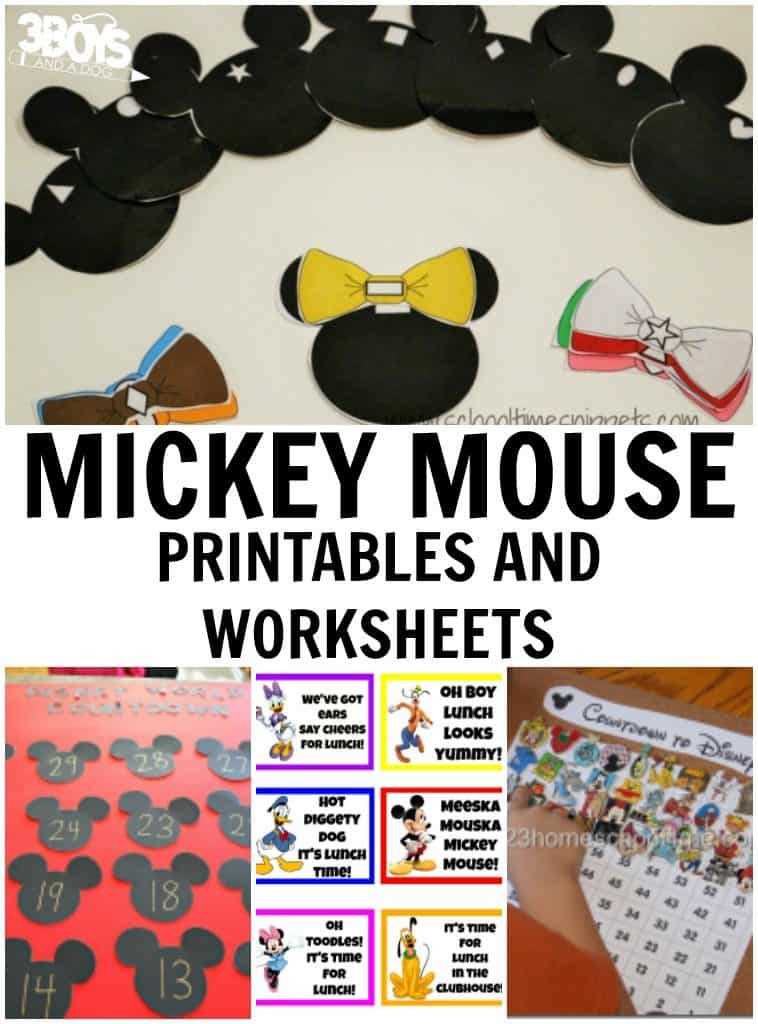 mickey mouse printables