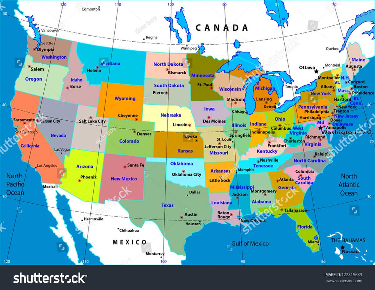 usa map states and capitals printable usa map states and capitals printable
