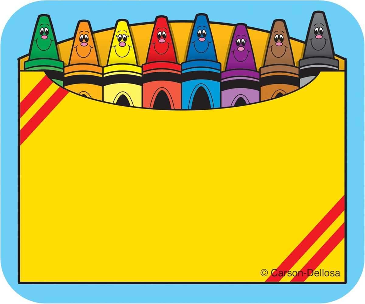 crayon label printable