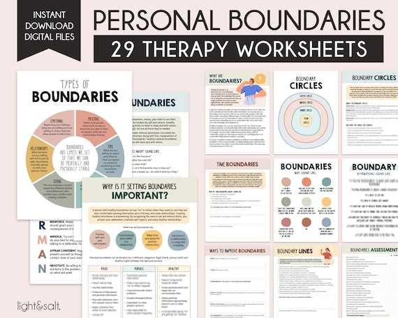 printable setting boundaries worksheet printable setting boundaries worksheet