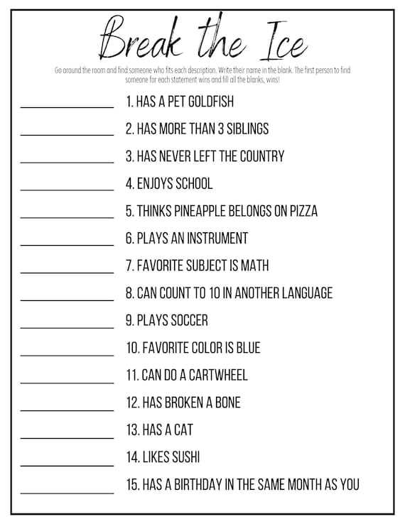 printable ice breaker questions