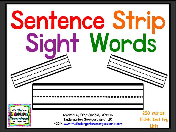 sentence strips printable sentence strips printable