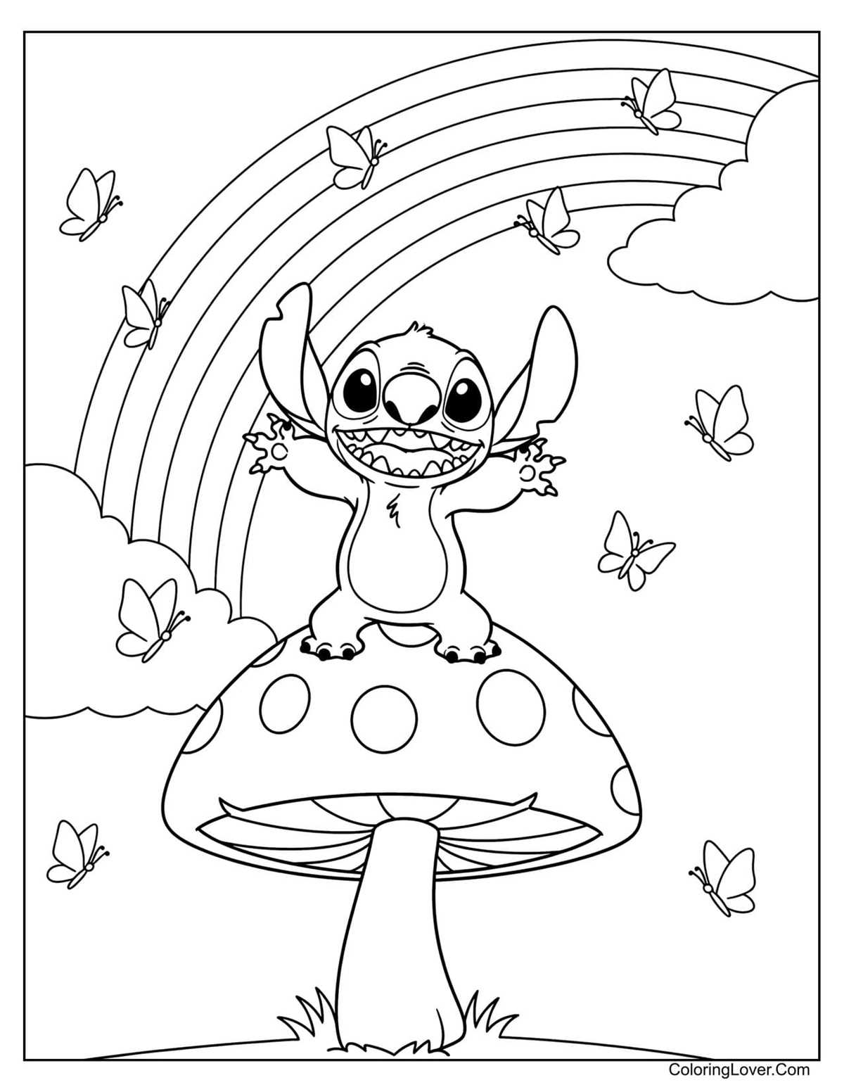 lilo and stitch printable coloring pages