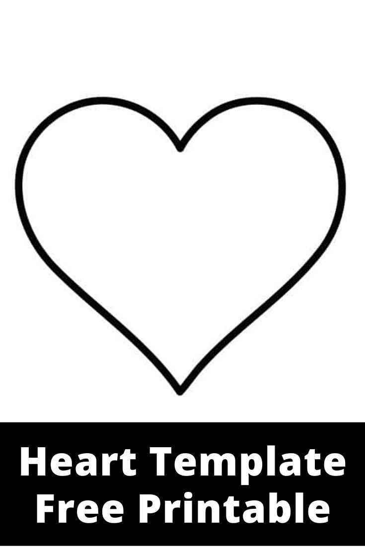 heart printable template free heart printable template free