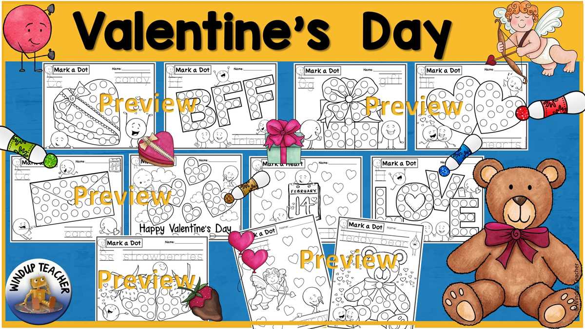 valentine dot marker printables valentine dot marker printables