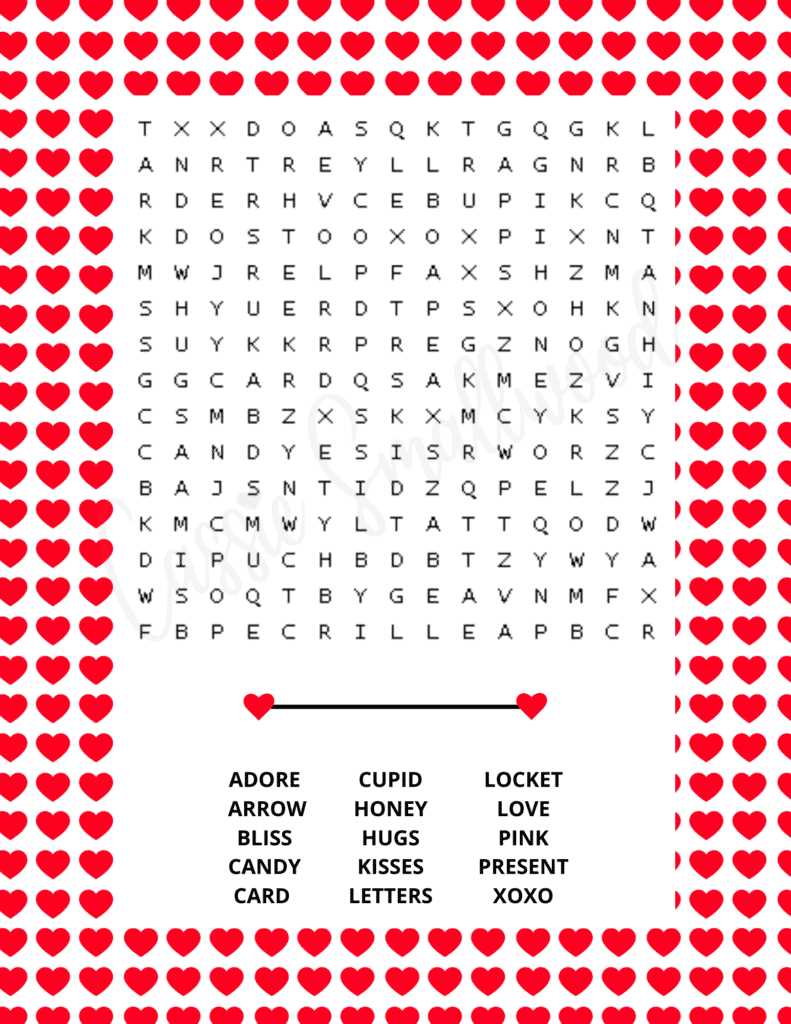 valentine word search printable valentine word search printable