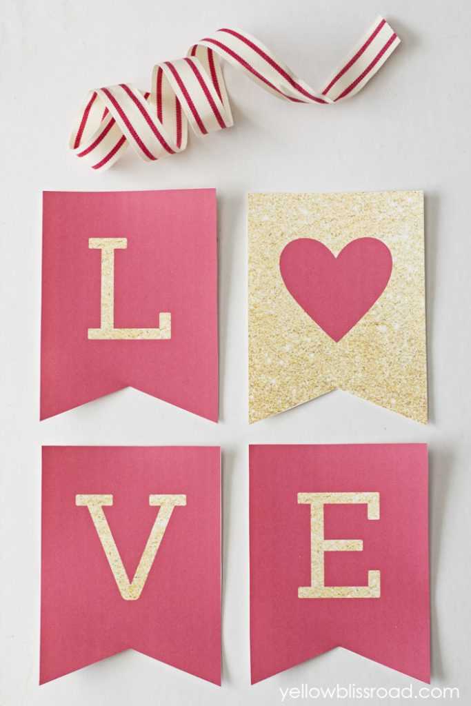 valentines banner printable valentines banner printable