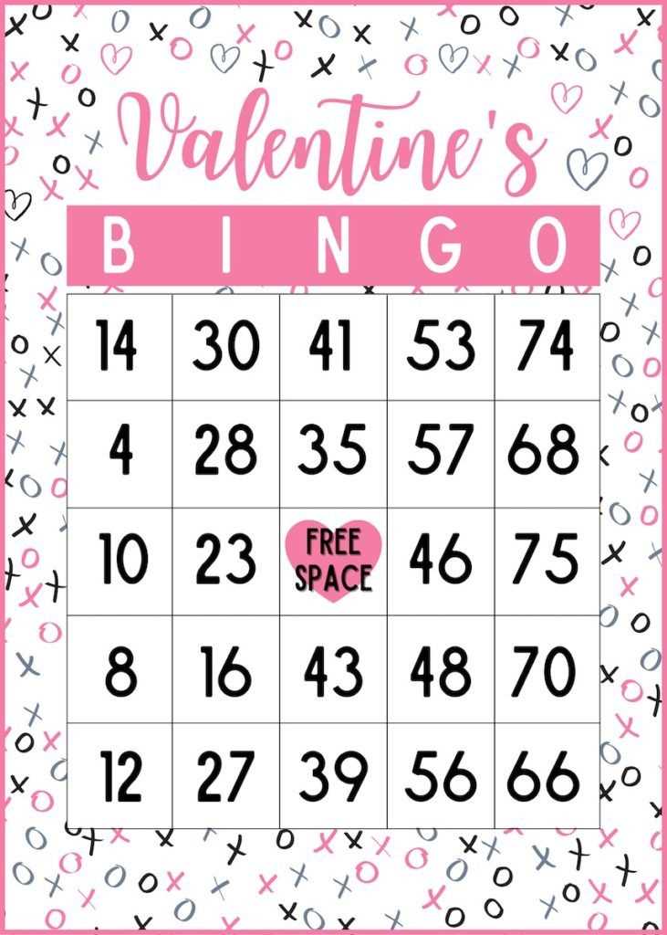 valentines day bingo printable