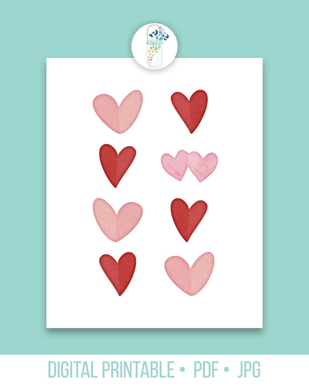 valentines day heart printable valentines day heart printable