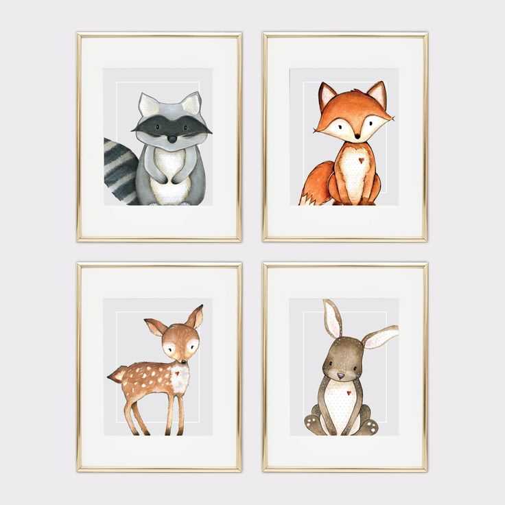 woodland animals free printables