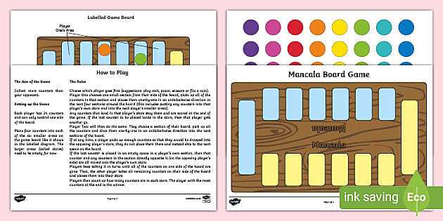mancala rules printable