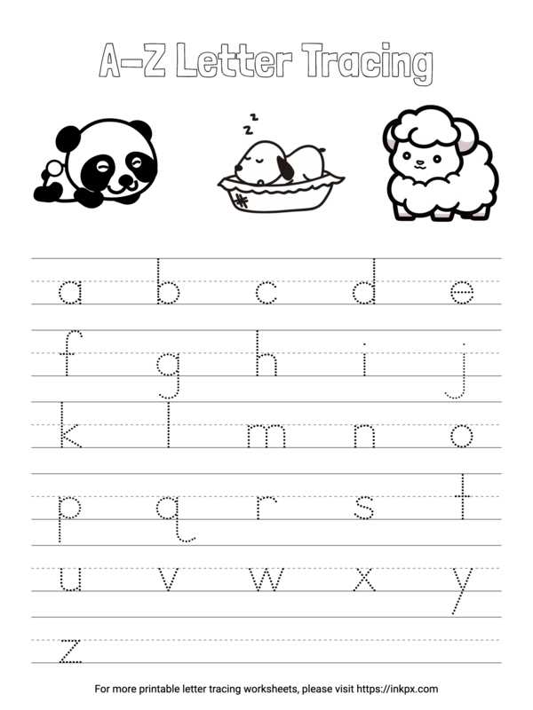 free printable letters a to z