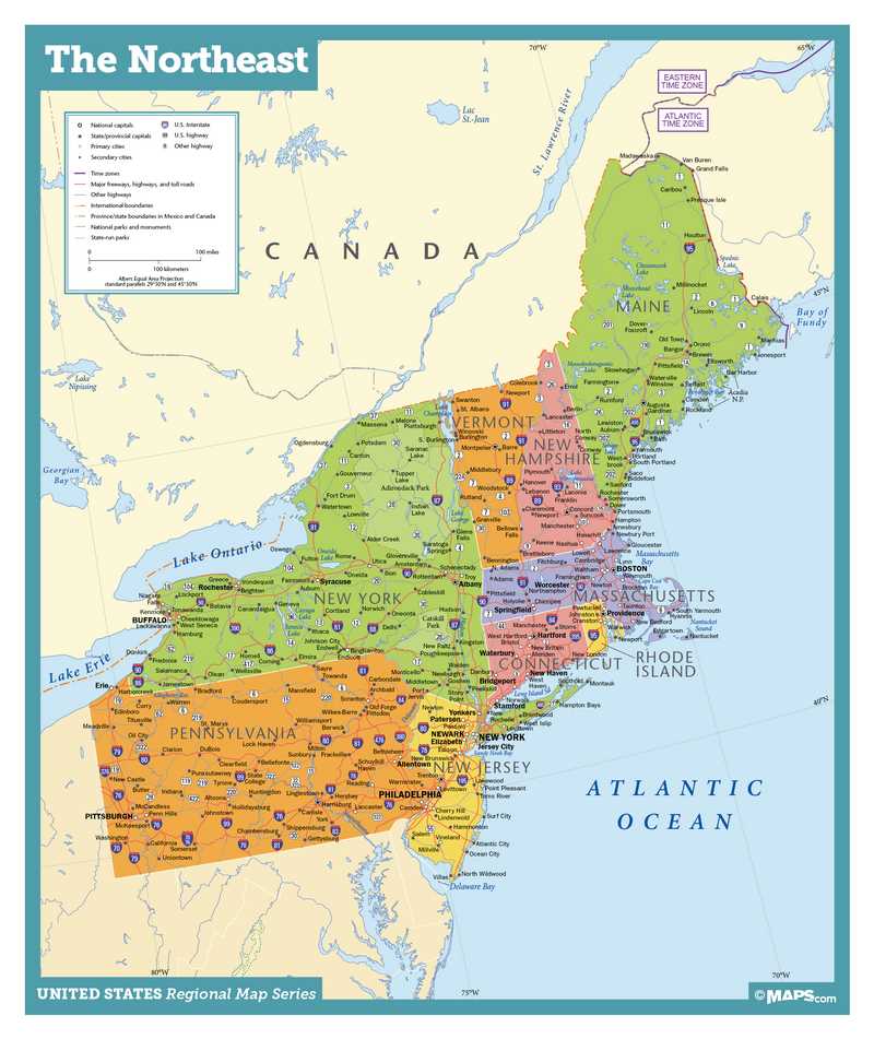 northeast states map printable northeast states map printable