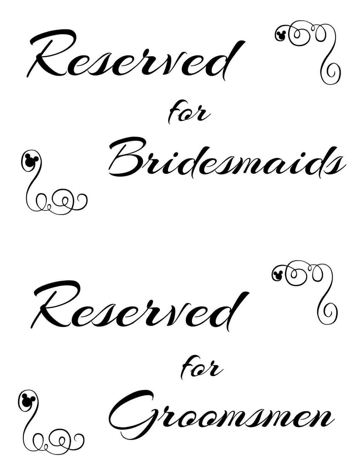 printable reserved signs for tables printable reserved signs for tables