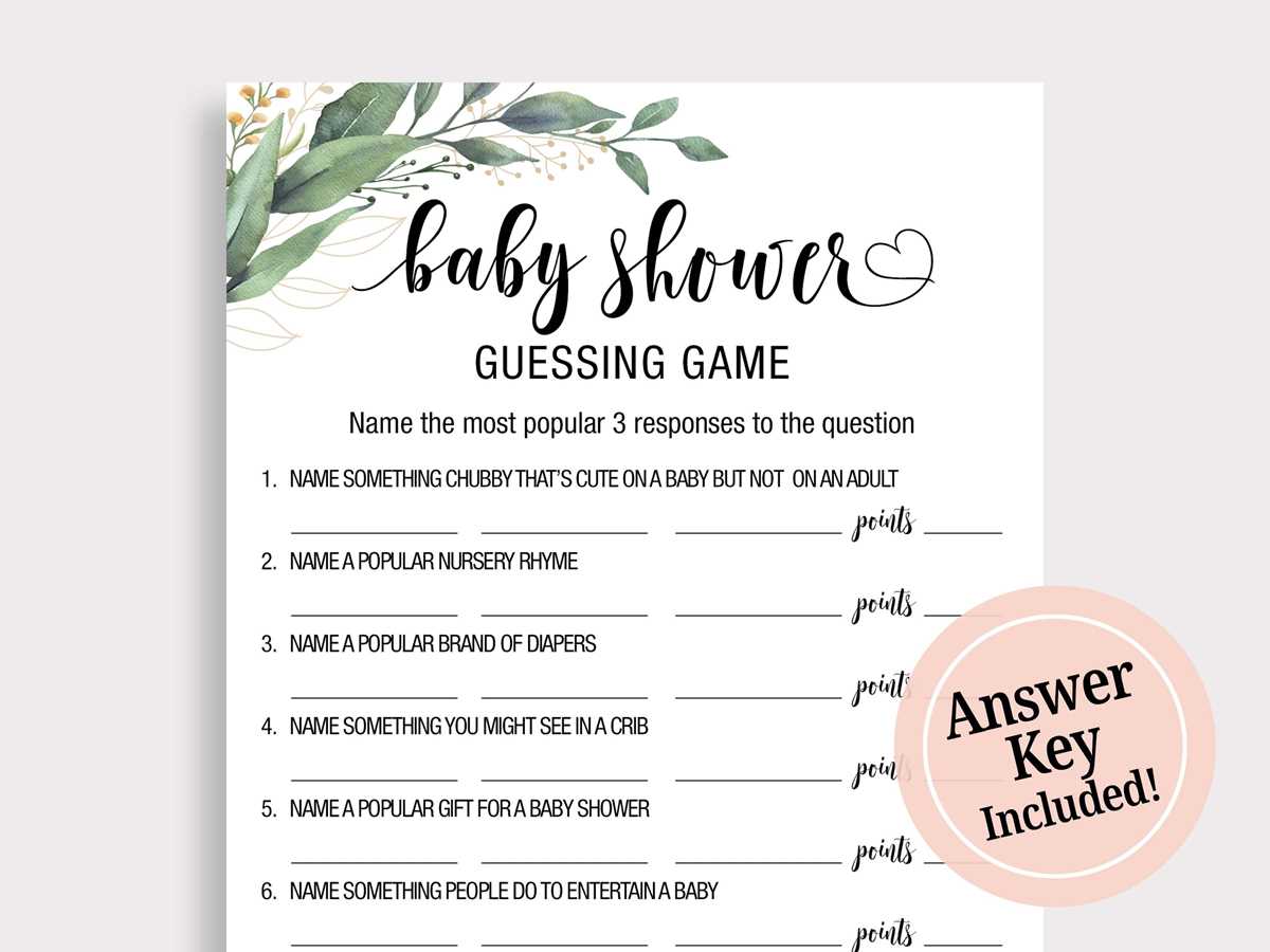 printable babyshower games