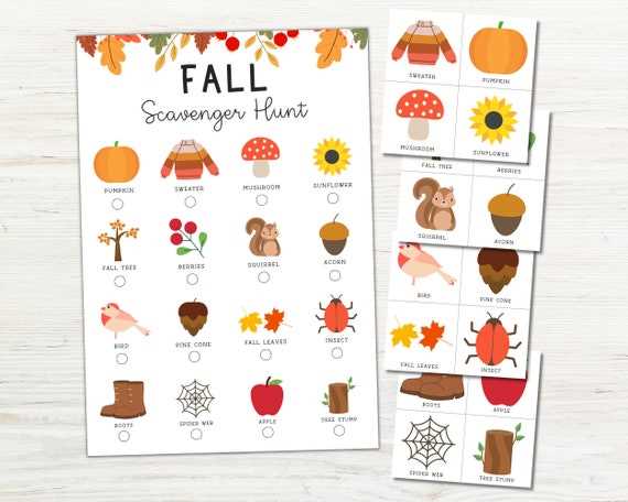 printable autumn scavenger hunt printable autumn scavenger hunt