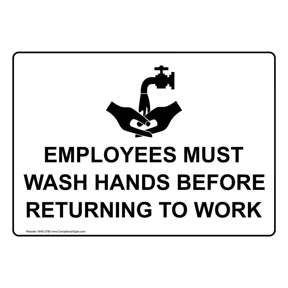 free wash hands sign printable