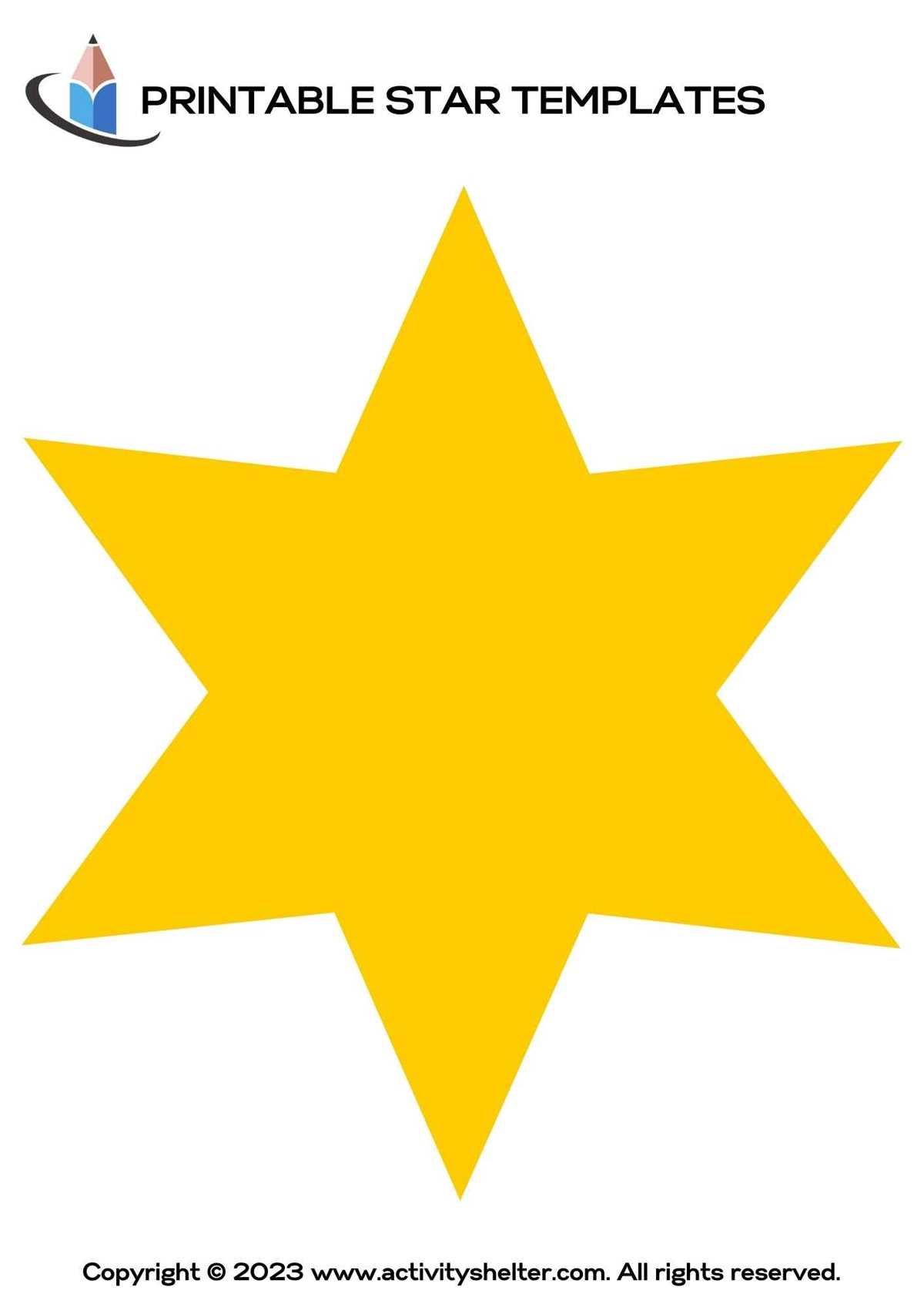free printable star stencils