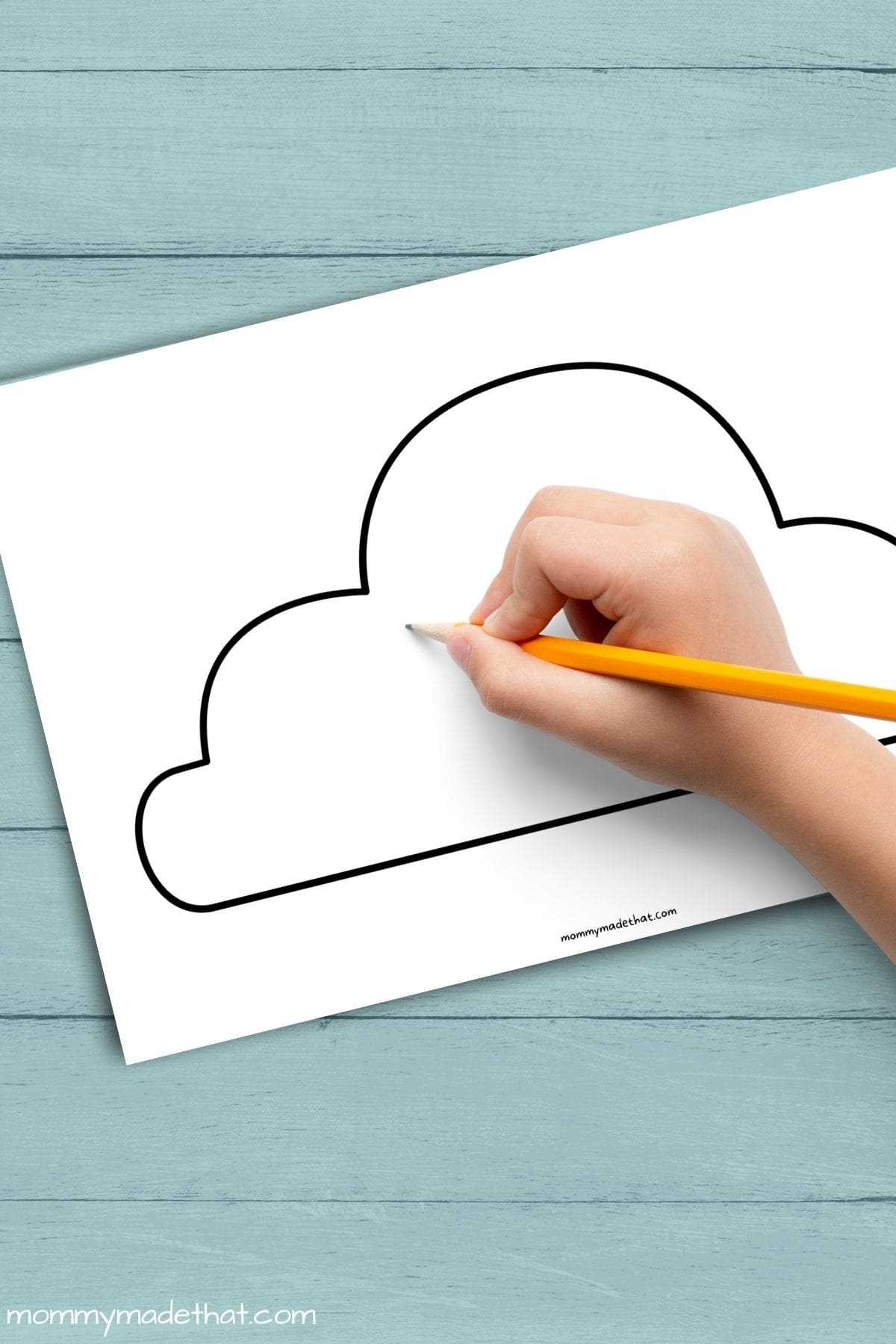 printable cloud outline printable cloud outline