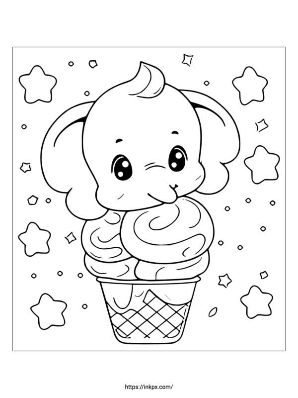 ice cream printable template ice cream printable template
