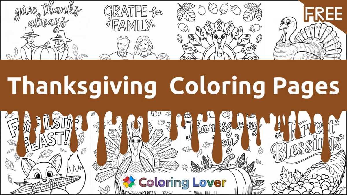 free thanksgiving printables coloring pages