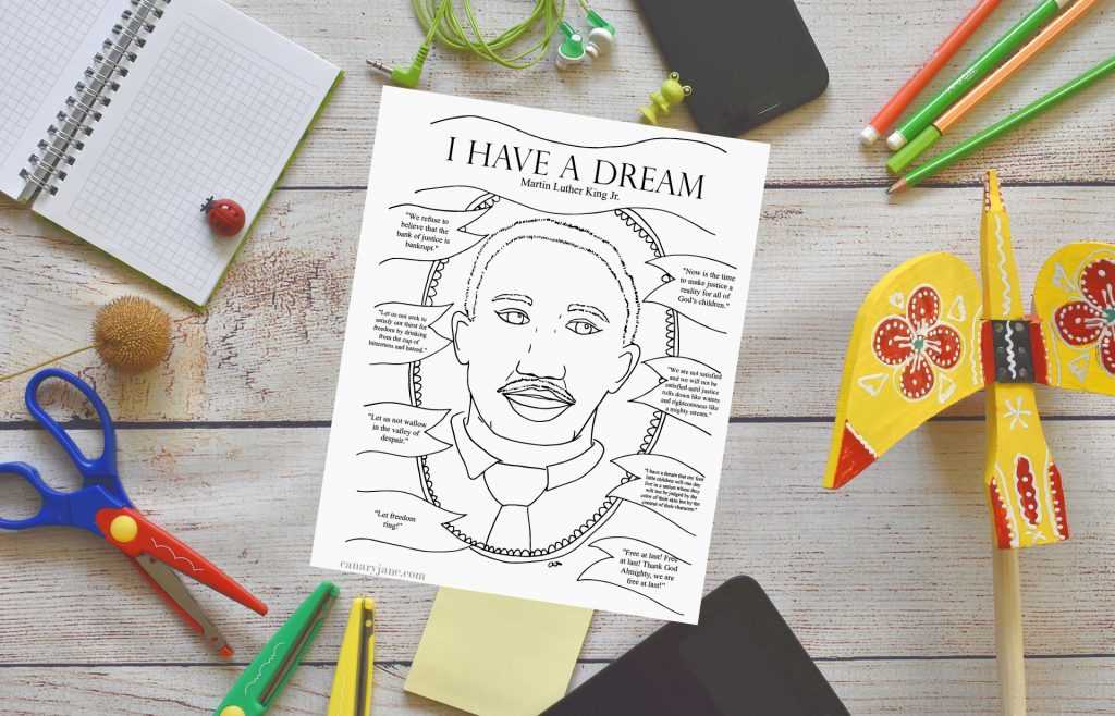 martin luther king pictures printable
