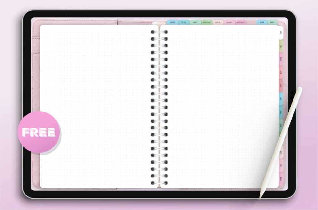 blank bullet journal printables