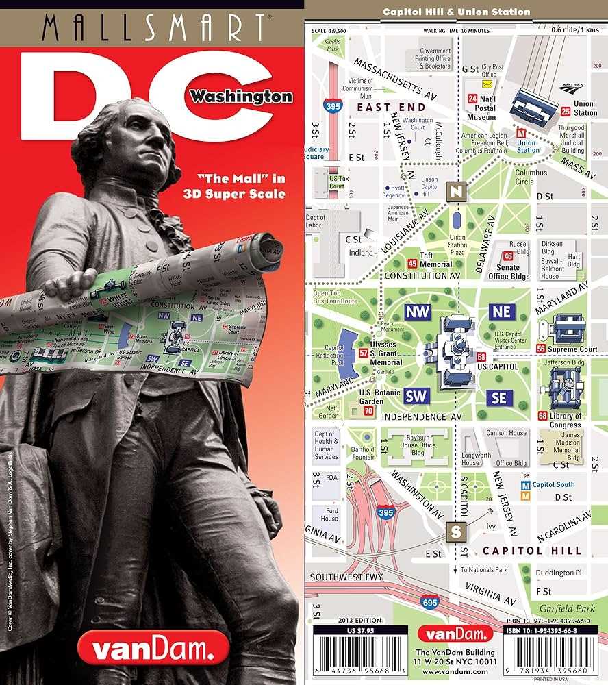 washington dc map of attractions printable map