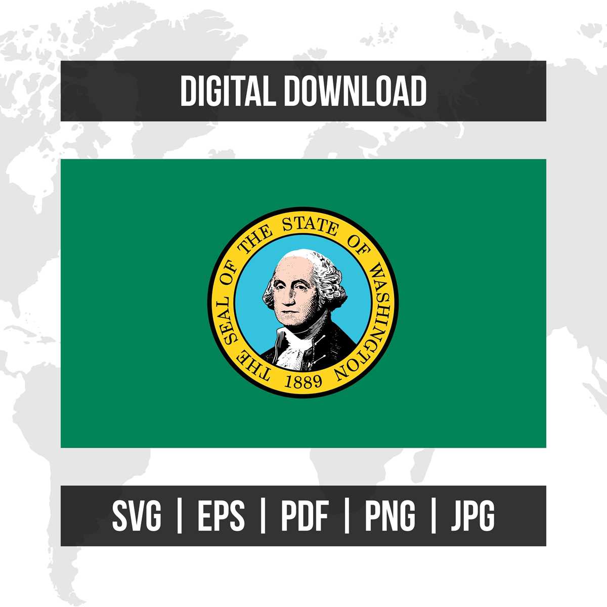 washington state flag printable