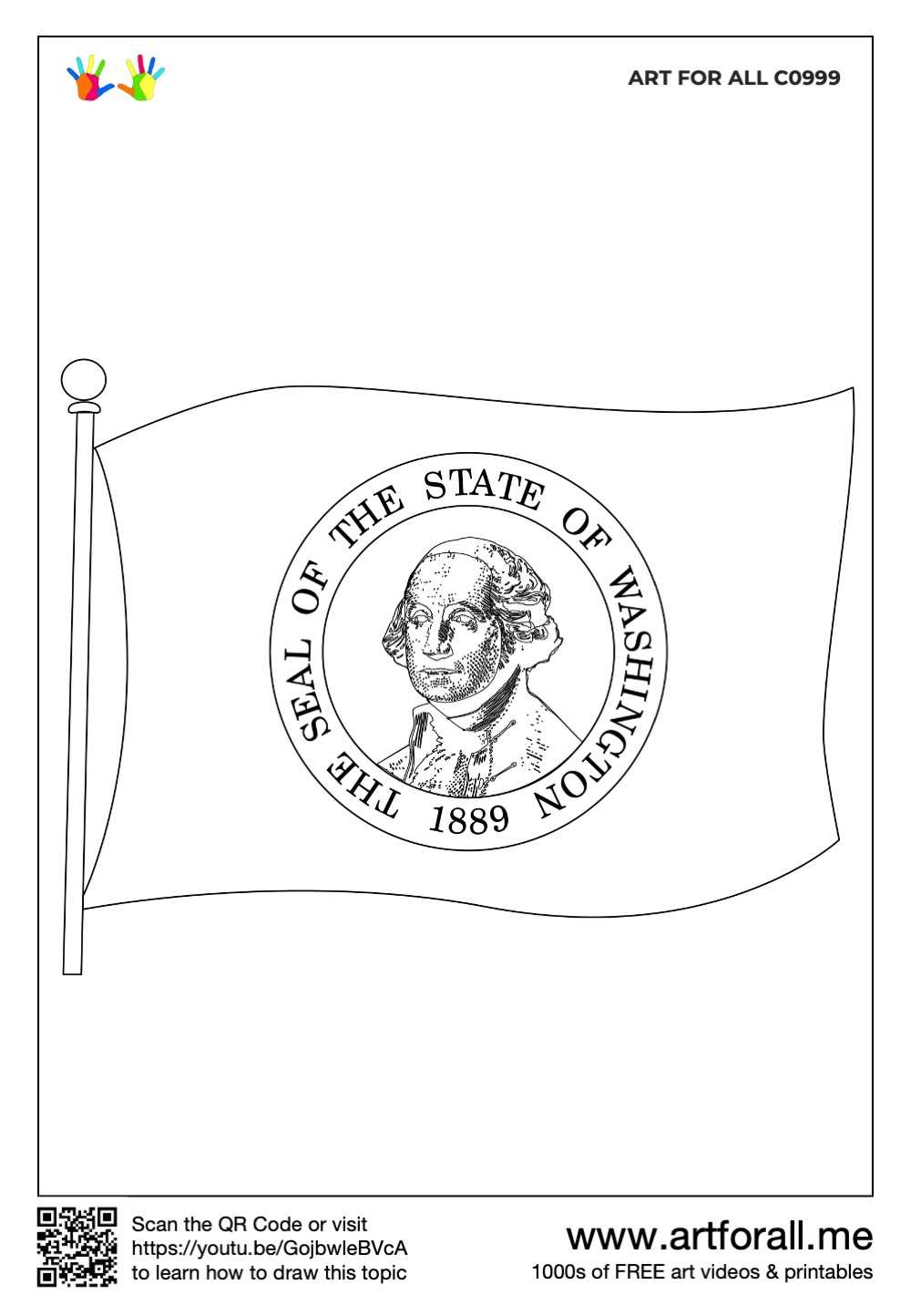 washington state flag printable