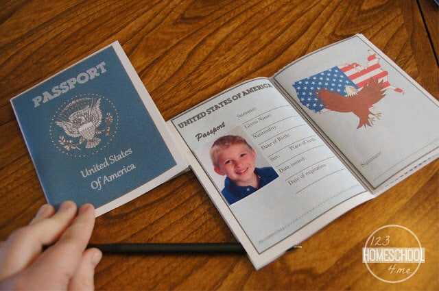 pretend passport printable pretend passport printable