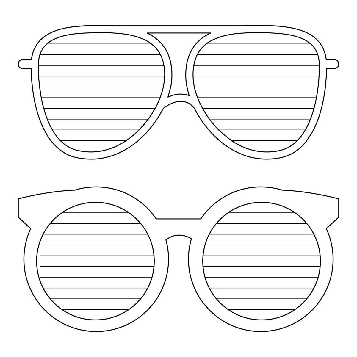 printable sunglasses template printable sunglasses template