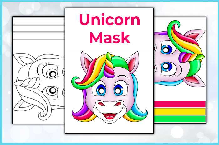 unicorn mask printable unicorn mask printable