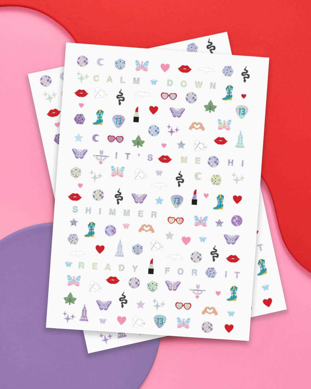 printable nail stickers paper