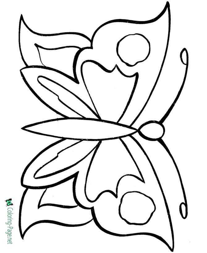 butterfly coloring pages printable butterfly coloring pages printable