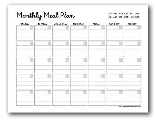 weekly meal planner free printable weekly meal planner free printable