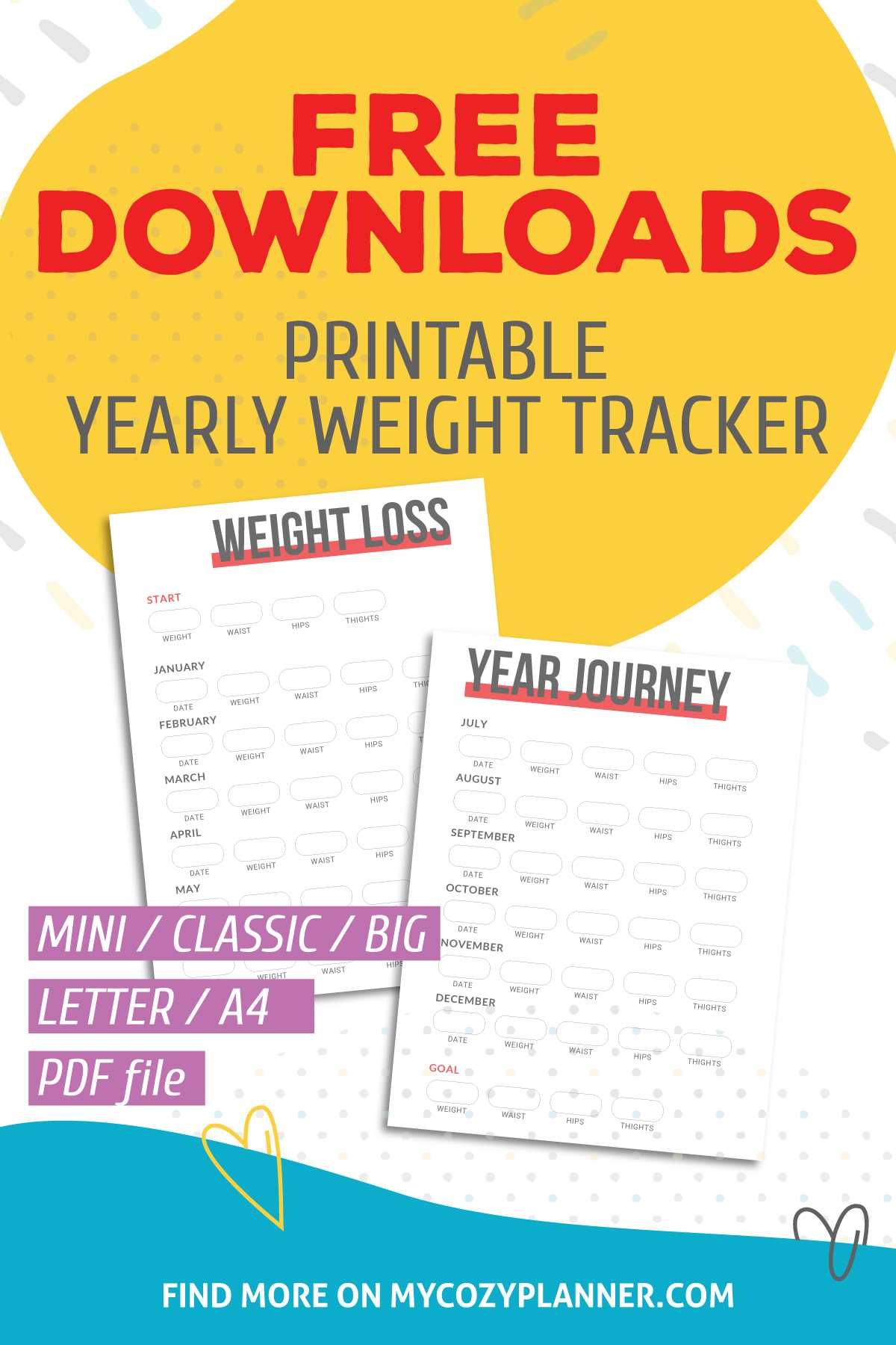 weight loss tracker printable