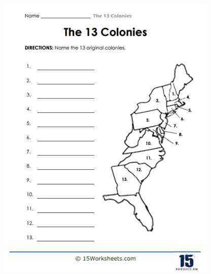 free printable map of 13 original colonies