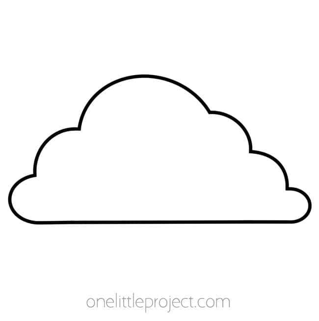 printable cloud shape template printable cloud shape template